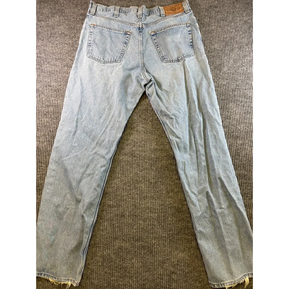 Eddie‎ Bauer Mens Jeans 36x33 Light Wash Classic Fit 100% Cotton Denim